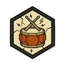 Drum badge icon