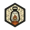 An oil lantern burning steadily through the night