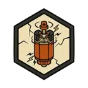 A mounted dynamo cylinder topped with a contact spindle